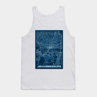 Johannesburg - South Africa Peace City Map Tank Top